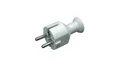 Gerader Stecker 16A mit Uni-Schuko 250V weiß WT-40