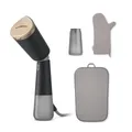 Philips Dampfglätter 5000-Serie – 35 Sekunden Aufheizen, kontinuierlicher Dampf, zwei Wassertanks, Eco-Modus, verstellbarer Kopf, Metallplatte, Handschuh, Beutel & StyleMat, anthrazit (STH5030/80)