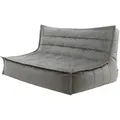 icon Sitzsack, Anthrazit, Kunststoff, 2-Sitzer, 140x72x100 cm, Hergestellt in Deutschland, Oeko-Tex® Standard 100, Wohnzimmer, Hocker, Sitzsäcke, XXL Sitzsäcke