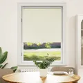 vidaXL Verdunkelungsrollo 124,4 x 175 cm, Stoffbreite 120 cm, Gebrochen Weiß NE
