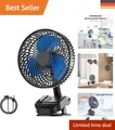 Multifunktionaler 8 Zoll Clip Ventilator mit Timer und 5 Geschwindigkeiten
