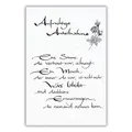 bsb Trauerkarte zur Beerdigung - liebevolle Beileidskarten mit Umschlag - Trauerkarte hochwertig mit Spruch-Motiv - Herzliches Beileid Karte Trauer - Kondolenzkarte in 11,5 x 17,0 cm