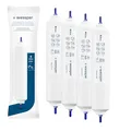 Wessper Kühlschrank Wasserfilter Ersatz für Samsung Side By Side, LG, AEG, HAIER, Whirpool, DA29-10105J, HAFEX/EXP, DA99-02131B, WSF-100, EF9603, USC-100, 4 Stück