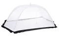 Spetebo XXL Insektenschutzhaube weiß - 116 x 65 cm - Große Lebensmittel Abdeckhaube - Nylon Fliegenhaube Kuchenabdeckung Speisehaube