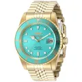 INVICTA Pro Diver 49915 Herrenuhr - Automatikwerk - Edelstahl mit blauem Zifferblatt - 42 mm - Gold