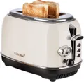 KORONA Retro Toaster 21666 Doppelschlitztoaster 815W Auftau-Funktion creme NEU