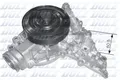 Wasserpumpe Motorkühlung für Mercedes SLK CLS S203 W203 Dolz M233 2004-2005