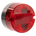 MZA-Fahrzeugelektrik Set - rundes Rücklicht vollständig (Metallgehäuse) - BSL (8522.11/1) ø100mm - Bremsschlußleuchte - ohne Leuchtmittel - KR51/1, S50