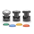 Aquanique Teich und Garten Licht PGL Set 3 LED, Trafo und drei LED-Leuchten mit Farbscheiben, Schwarz