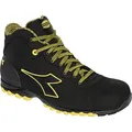 Diadora Utility Beat DA2 Mid S3S, Sicherheitsschuhe Unisex - Schwarz/Gelb - 38 EU