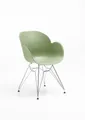 Niehoff MĂ¶bel Indoor Niehoff Sushi Schalensessel Gestell verchromt, Sitzschale pastel green 4061341009684