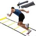 Koordinationsleiter Agility Ladder mit Robusten Sprossen 6m Agility Leiter Fu...