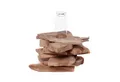 CREEDWOOD Wasserhyazinthenvase TREIBHOLZ MIT REAGENZGLAS VASE "TIANA", 19cm, Natur Blumenvase