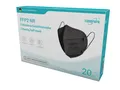 EUROPAPA® 20x FFP2 Schwarz Masken 5-Lagen einzelnverpackt Zertifiziert