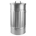 BUTLERS Mülltonne Oskar ZINC - Silber