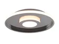 TRIO Leuchten LED Deckenleuchte, Dimmfunktion, LED fest integriert, Stufenweise dimmbar über Schalter, Warmweiß, Flache Bad-Lampe für die Decke, Badezimmerlampe aus Metall, Ø 40cm