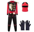 Katara Partyanzug Kinderkostüm Ninja Krieger für Jungs und Mädchen, mit Maske und Handschuhen, Fasching, Karneval, Halloween, Verkleidung
