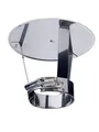 Regenhaube Edelstahl DN 80 80mm Abgasrohr Schornstein Rauchrohr Kamin