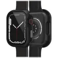 OtterBox Eclipse Bumper mit integrierter Displayschutzglas für Apple Watch Series 9/8/7 - 45mm, gehärtetes Glas, stoßfeste, sturzsichere und schlanke Schutzhülle für Apple Watch, Schwarz