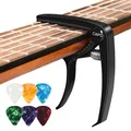 Kapodaster für Gitarre Capo Gitarren mit 6 Plektren Capodaste Gitarre für Uku...