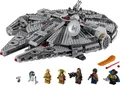 LEGO Star Wars Millennium Falcon Bauspielzeug für Kinder, Jungen & Mädchen, Modellraumschiff-Set mit 7 Figuren inkl. Finn und Chewbacca, C-3PO und R2-D2, The Rise of Skywalker Geschenke 75257