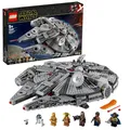 LEGO Star Wars Millennium Falcon Bauspielzeug für Kinder, Jungen & Mädchen, Modellraumschiff-Set mit 7 Figuren inkl. Finn und Chewbacca, C-3PO und R2-D2, The Rise of Skywalker Geschenke 75257