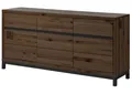 Massivmoebel24 Sideboard VILLANDERS (Massivholz), Kernbuche 175x45x85 tabacco braun geölt VILLANDERS #208