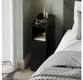 Vicco Nachtschrank Enton, Schwarz, 20 x 59.5 cm mit 1 Tür (1-St)