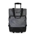 Punta® Einkaufstrolley Schwarz/Silber (33 L) - Stabiler Einkaufswagen für müheloses Einkaufen mit leise laufenden Skater-Rollen - Perfekt als Shopper und Weekender - Einkaufstrolley klappbar