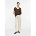 comma Weite Jeans Jeans-Hose Barrel Leg Jeans Liv in Coloured Denim beige 40