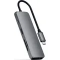 Satechi USB-C Multiport Pro Adapter mit mehreren Anschlüssen und 4K-HDMI, Space Gray - Grau