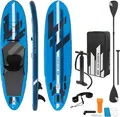 ECD Germany Aufblasbares Stand Up Paddle Board Kajak Sitz, 320x82x15 cm, Blau, PVC, bis 120kg, inkl. Pumpe Tragetasche Zubehör