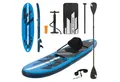 ECD Germany SUP-Board Stand Up Paddle Board aus PVC Paddelboard Paddling Board, (mit Kajaksitz), Aufblasbares Surfboard Blau mit Kajaksitz & Anti-Rutsch Belag