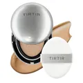 TIRTIR Mask Fit Aura Silver Cushion Foundation | Halb-glänzendes Finish, Natürliche Deckkraft, Feuchtigkeitsspendend, Leicht, Koreanische Cushion Foundation (0,63 Fl Oz), 35N Walnut