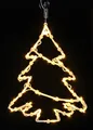LED Fensterbild mit Timer - Tannenbaum - Weihnachtsbaum Silhouette beleuchtet