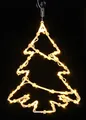 LED Fensterbild beleuchtet - 4 Motive - Weihnachtsdeko Fenster Deko mit Timer
