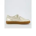 Paul Green Leder-Sneakers in Gold - 38