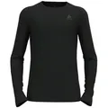 Odlo Unterziehshirt Odlo Herren Langarmshirt BL Top Crew Neck L/S Merino 200 111602 schwarz XL