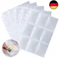 Amteker Sammelkarten Hüllen, 450 Taschen Leere Sammelalbum, Pokemon Karten