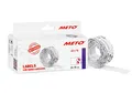Meto Preisauszeichner Etiketten (22x16 mm, 2-zeilig, 6.000 Stück, weiß, permanent, Preisetiketten für Meto, Contact, Sato, Avery, Tovel, Samark etc.)