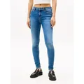 Tommy Jeans Skinny-fit-Jeans NORA MR SKNY AH1280 mit Logo-Badge, Mid Rise blau 34