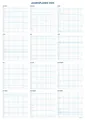 Jahresplaner 2025 - A1 - 5 Spalten - CO2 neutral - Wandkalender Familienplaner