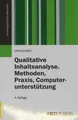 Qualitative Inhaltsanalyse : Methoden, Praxis, Computerunterstützung. Grundlagen