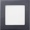 Heitronic LED Panel Deckenleuchte Leuchte Tageslichtweiß Silber Aluminium
