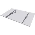 Gutta Pultvordach Pico Top 140 Verzinkt/Klar 140 cm x 90 cm x 6 cm