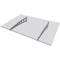 Gutta Pultvordach Pico Top 140 Verzinkt/Klar 140 cm x 90 cm x 6 cm