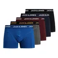 JACK & JONES Herren Unterhosen Shorts Boxershorts Trunks 5er Pack, Farbe:Mehrfarbig, Wäschegröße:M, Artikel:- Black/Navy Blazer/Port Royale/DGM/surf the Web