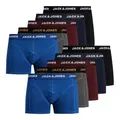 JACK & JONES Herren Unterhosen Shorts Boxershorts Trunks 10er Pack, Farbe:Mehrfarbig, Wäschegröße:M, Artikel:- Black/Navy Blazer/Port Royale/DGM/surf The Web