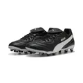 Puma Unisex King Liga Fg/Ag Soccer Shoe, Puma Black Puma White Puma Silver, 44.5 EU