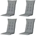 Auflage hoch 4er-Set  Basic ¦ grau ¦ Maße (cm): B: 50 H: 6